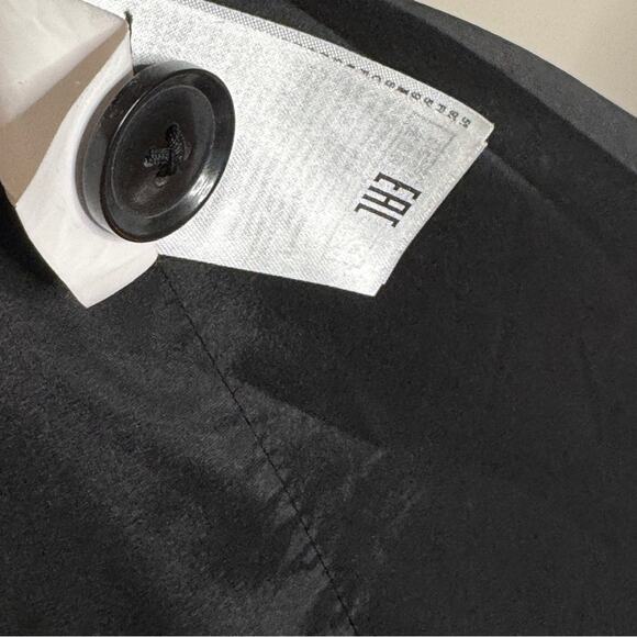 Banana Republic Gingham Check Blazer Blue Black White Size 14 - Picture 7 of 9